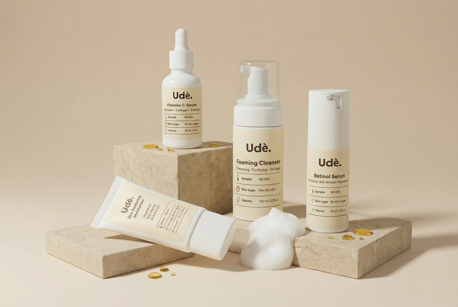 Skincare bundels met complete huidverzorgingsproducten van Ude