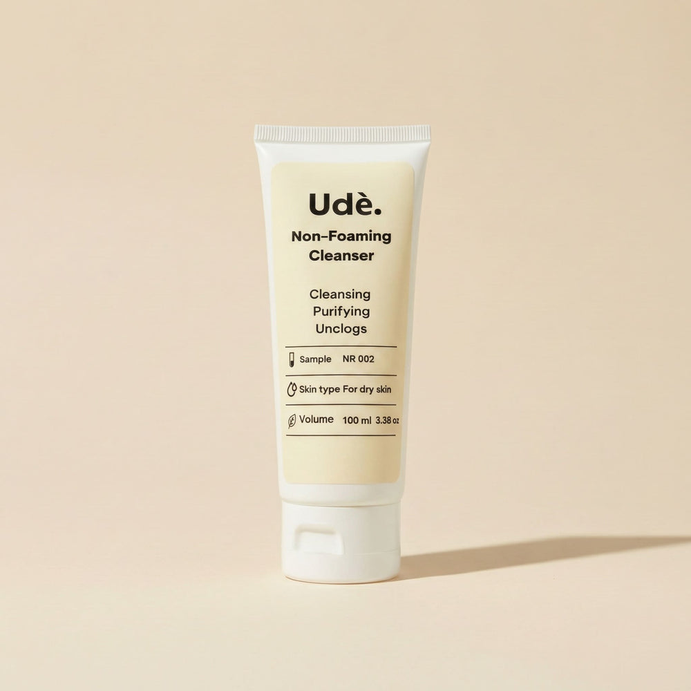 non-foaming cleanser, milde gezichtsreiniger die de huid zacht reinigt voor de droge huid 