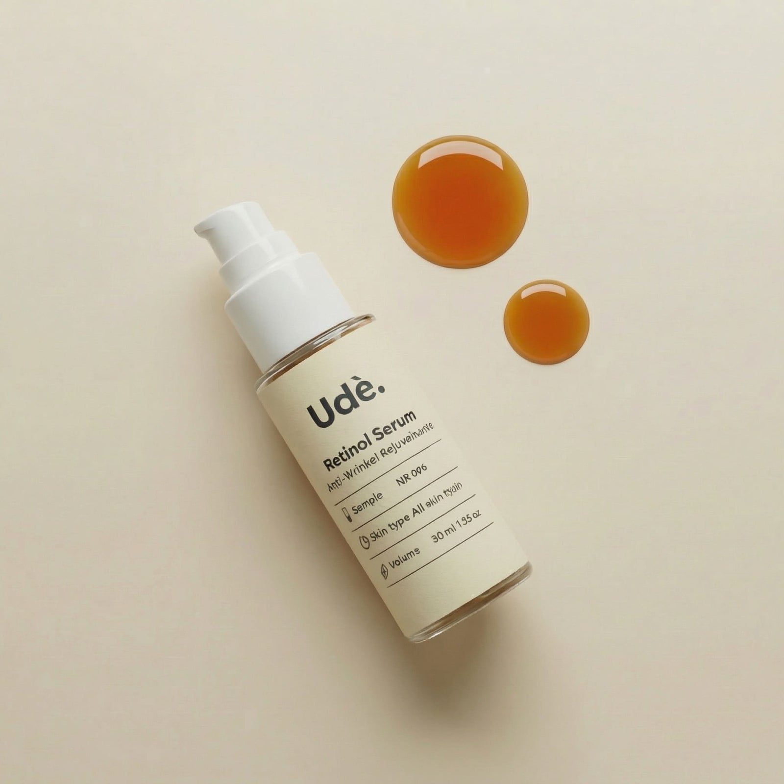 Ude Retinol Serum voor alle huidtypen, verzorging bij fijne lijntjes