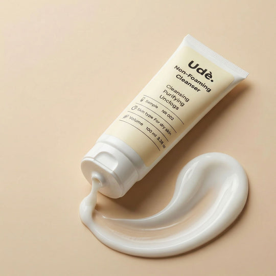 Ude non-foaming cleanser, milde gezichtsreiniger voor de droge huid